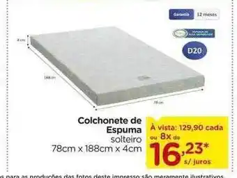 Carrefour Colchonete De Espuma oferta