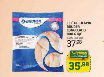 Filé De Tilápia Bruder Congelado Iqf