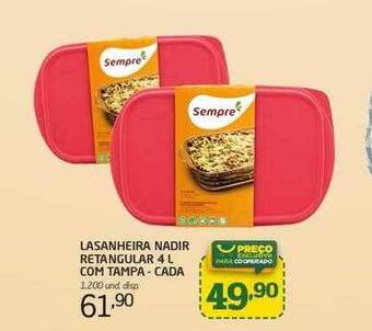 Cooper Lasanheira Nadir Retangular Com Tampa Cada oferta