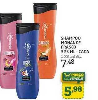 Cooper Shampoo Monange Frasco Cada oferta