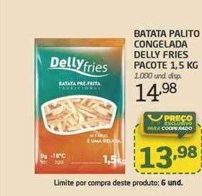 Cooper Batata Palito Congelada Delly Fries oferta