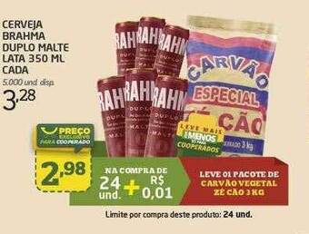 Cooper Cerveja Brahma Duplo Malte Lata Cada oferta
