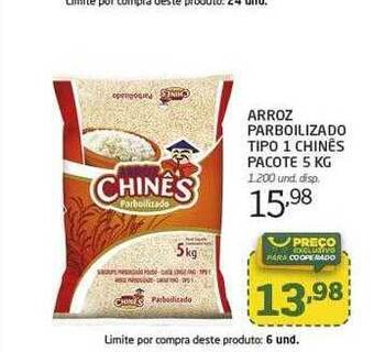 Cooper Arroz Parboilizado Tipo 1 Chinês oferta