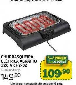 Churrasqueira Elétrica Agratto 220 V Ch2-02