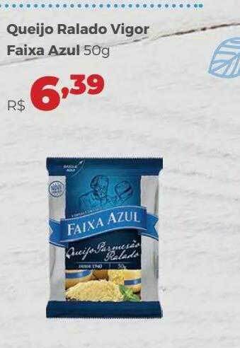 Villarreal Supermercados Queijo Ralado Vigor Faixa Azul oferta