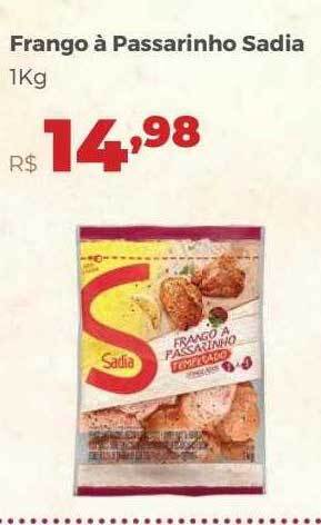 Villarreal Supermercados Frango à Passarinho Sadia oferta