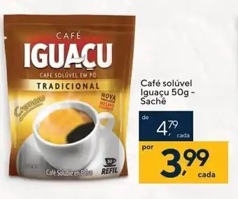Coop Cafe Soluvel Iguacu 50g sache oferta