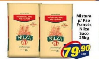 Vencedor Atacadista Mistura p/ Pao Frances Nilza saco 25kg oferta