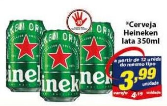 Vencedor Atacadista Cerveja Heineken lata 350ml oferta