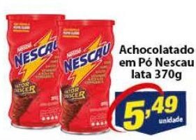 Vencedor Atacadista Achocolatado em po Nescau lata 370g oferta