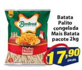 Vencedor Atacadista Batata palito congelada Mais Batata pacote 2kg oferta