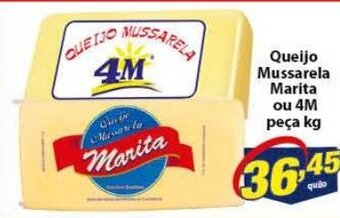 Vencedor Atacadista Queijo Mussarela Marita ou 4M 1kg oferta