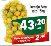 Vencedor Atacadista Laranja Pera saco 18kg oferta