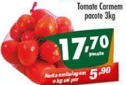 Vencedor Atacadista Tomate Carmem pacote 3kg oferta
