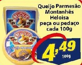 Vencedor Atacadista Queijo parmesao montanhes Heloisa peca ou pedaco 100g oferta