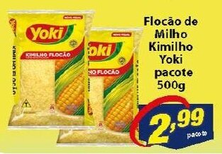 Vencedor Atacadista Flocao de Milho Kimilho Yoki pacote 500g oferta