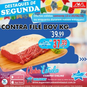 Supermercado Estrela Azul Contra File Bovino 1kg oferta