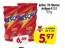 Cercadão Achoc. Po Nescau Actigen E 2.0 370g oferta