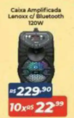 Caixa Amplificada Lemoxx c/ Bluetooth 120w