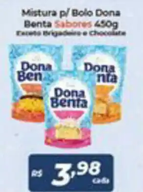 Atakarejo Mistura p/ Bolo Dona Benta Sabores 450g oferta