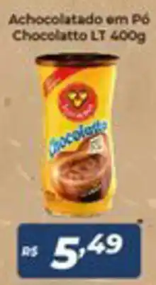 Achocolatado em po Chocolatto LT 400g