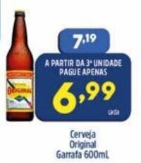 Arena Atacado Cerveja Original Garrafa 600ml oferta