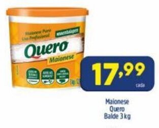 Arena Atacado Maionese Quero Balde 3kg oferta