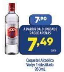 Arena Atacado Coquetel Alcoolico Vodyr Tridestilada 950ml oferta