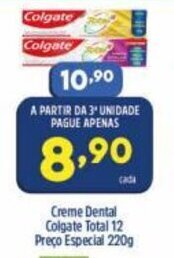 Arena Atacado Creme Dental Colgate Total 12 preco especial 220g oferta