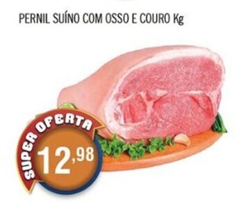Central Supermercados pernil Suino com osso e couro 1kg oferta