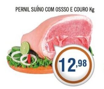 pernil Suino com osso e couro 1kg