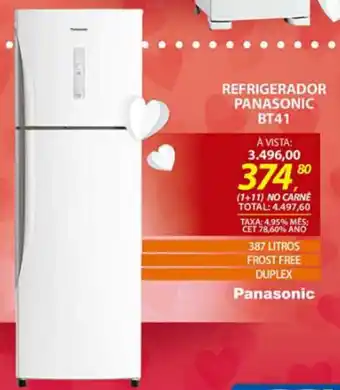 Lojas Cem Refrigerador Panasonic BT41 oferta