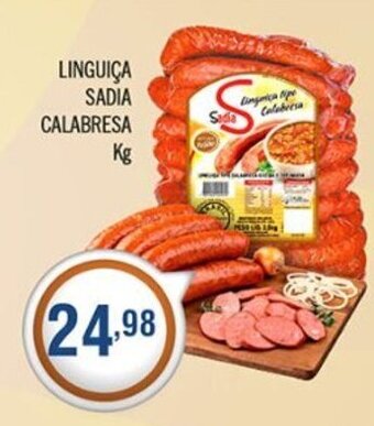 Central Supermercados Linguica Sadia Calabresa 1kg oferta