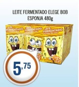 Leite Fermentado Elege Bob Esponja 480g