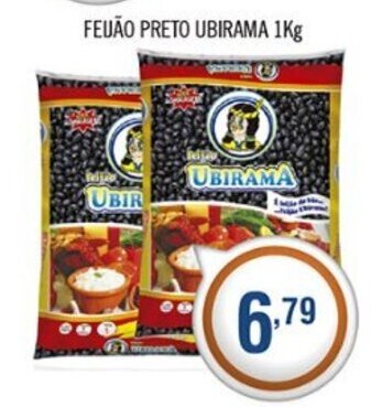 Feijao Preto Ubirama 1kg