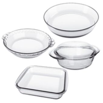 Novo Mundo Jogo de assadeiras promocional marinex, 5 peças, vidro sodacal, cristalino - gd16756935n oferta
