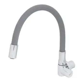 Leroy Merlin Torneira para parede de cozinha bica alta cinza motion hydra oferta