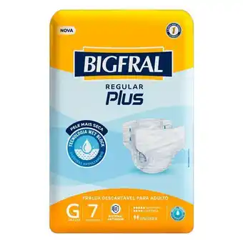 Fralda descartável adulto unissex regular plus bigfral