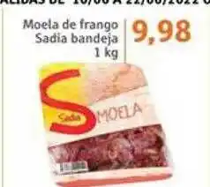 Moela De Frango Sadia Bandeja 1 Kg