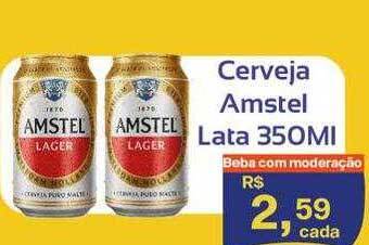 Supermercados Planalto Cerveja Amstel Lata oferta