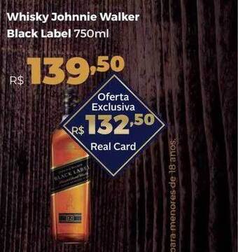 Villarreal Supermercados Whisky Johnnie Walker Black Label oferta
