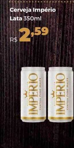 Villarreal Supermercados Cerveja Império Lata oferta