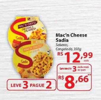 Nacional Mac'n Cheese Sadia Leve 3 Pague 2 oferta