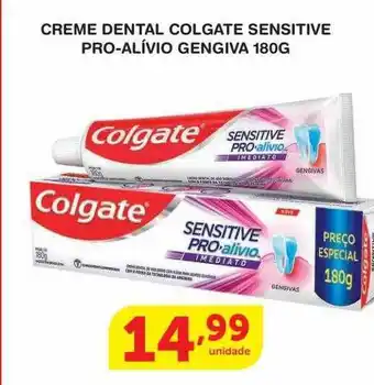 Roldão Creme Dental Colgate Sensitive Pro-alívio Gengiva oferta