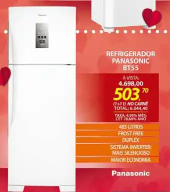 Lojas Cem Refrigerador Panasonic BT55 oferta