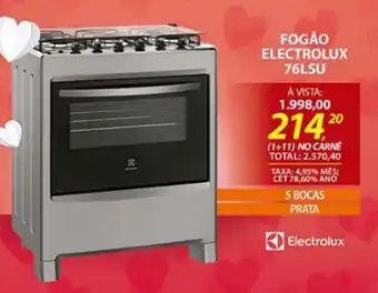 Lojas Cem Fogao Electrolux 76LSU oferta