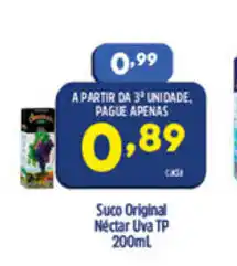 Arena Atacado Suco Original Nectar Uva TP 200ml oferta