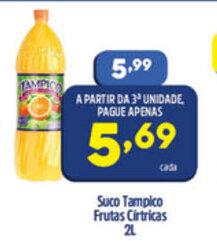 Arena Atacado Suco Tampico Frutas Citricas 2L oferta