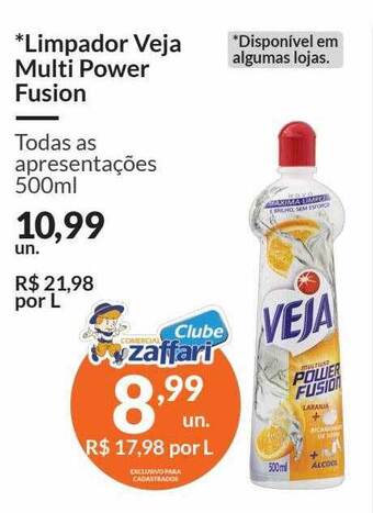 Zaffari Limpador Veja Multi Power Fusion oferta