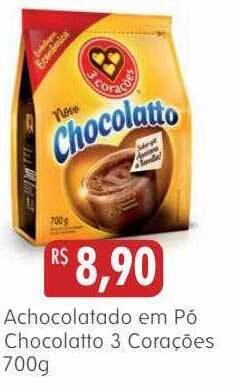 Epa Achocolatado Em Pó Chocolatto 3 Corações oferta